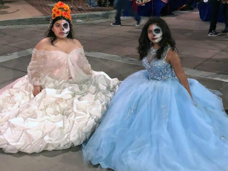 dia de los muertos quinceanera dress